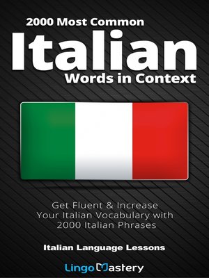 cover image of 2000 Most Common Italian Words in Context